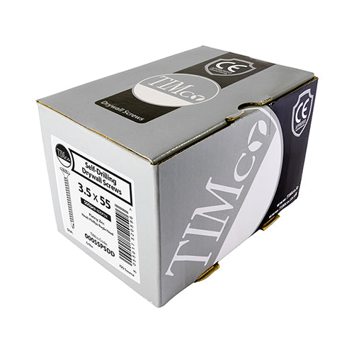 This is an image of Timco - Drywall Screws - PH - Bugle - Self Drilling - Zinc 3.5 x 25mm - (1000 PCS Box) 00025PSDD