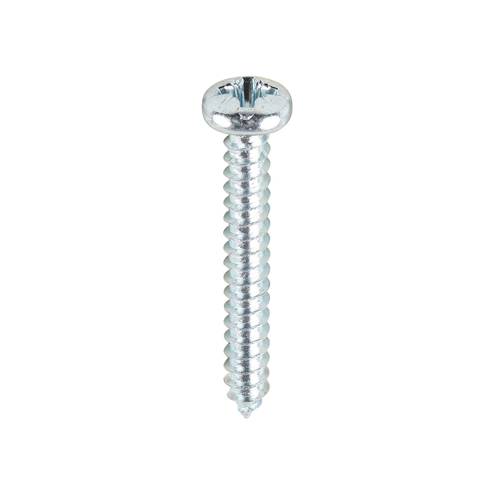 This is an image of Timco - Self-Tapping Screws - PZ - Pan - Zinc 6 x 1" - (200 PCS Box) 00061CPAZS