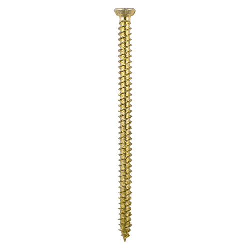 This is an image of Timco - Concrete Screws - TX - Flat Countersunk - Yellow 7.5 x 80mm - (65 PCS TIMbag) 00080TCONB