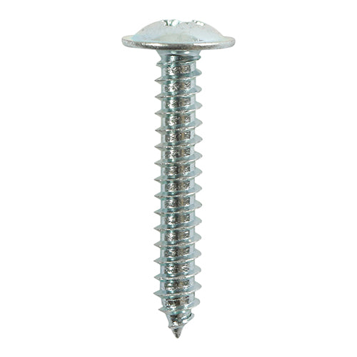 This is an image of Timco - Self-Tapping Screws - PZ - Flange Head - Zinc 8 x 1" - (12 PCS TIMpac) 00081CFAZP