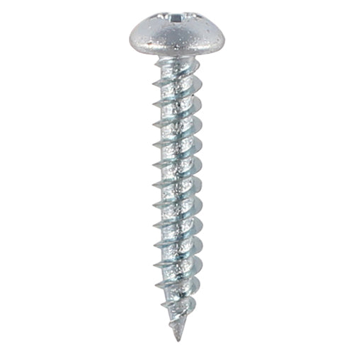 This is an image of Timco - Twin-Threaded Woodscrews - PZ - Round - Zinc 4 x 1/2" - (200 PCS Box) 00412CRWZ