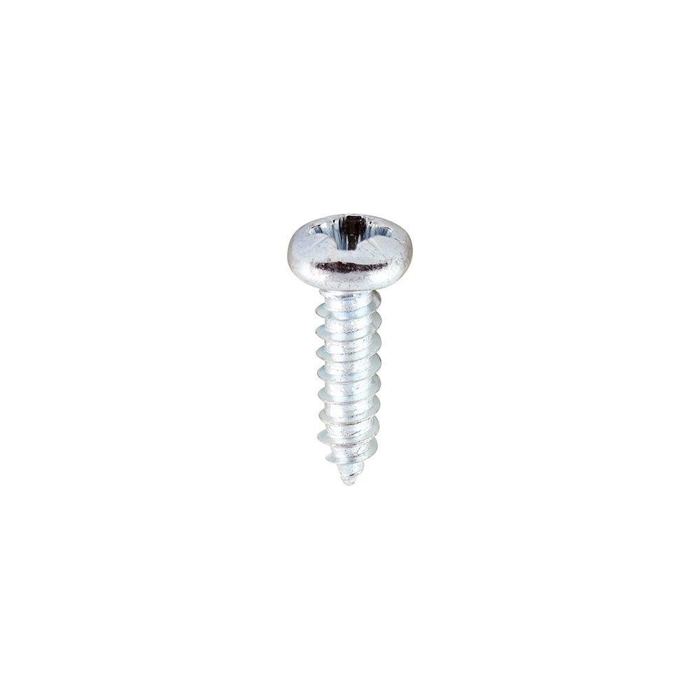 This is an image of Timco - Self-Tapping Screws - PZ - Pan - Zinc 6 x 1/2" - (200 PCS Box) 00612CPAZS