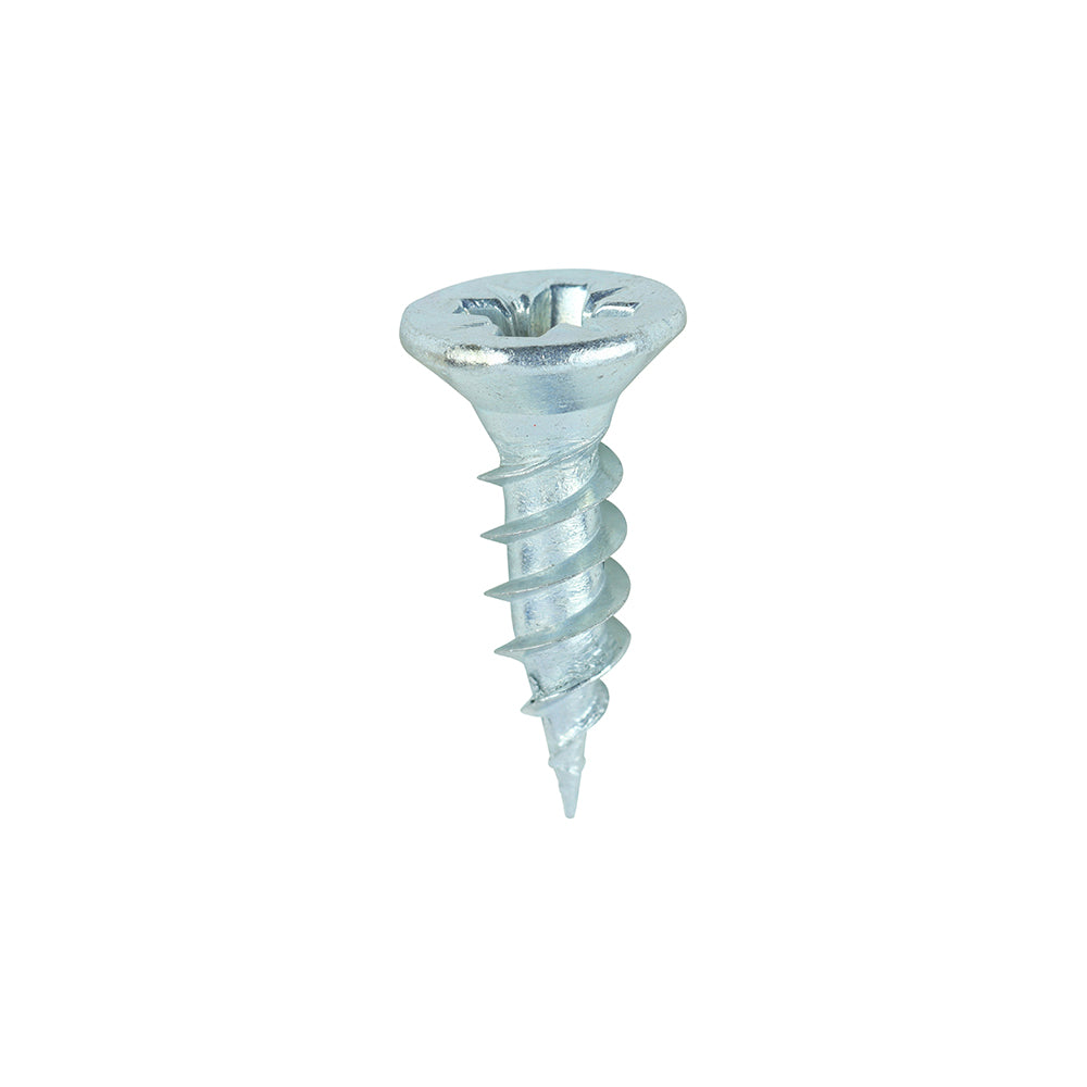 This is an image of Timco - Twin-Threaded Woodscrews - PZ - Double Countersunk - Zinc 6 x 1/2" - (200 PCS Box) 00612CWZ