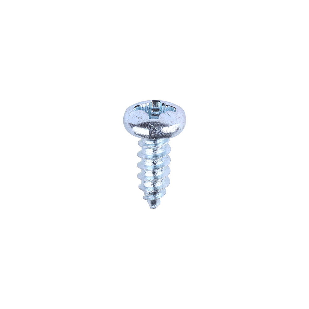 This is an image of Timco - Self-Tapping Screws - PZ - Pan - Zinc 6 x 3/8" - (200 PCS Box) 00638CPAZS