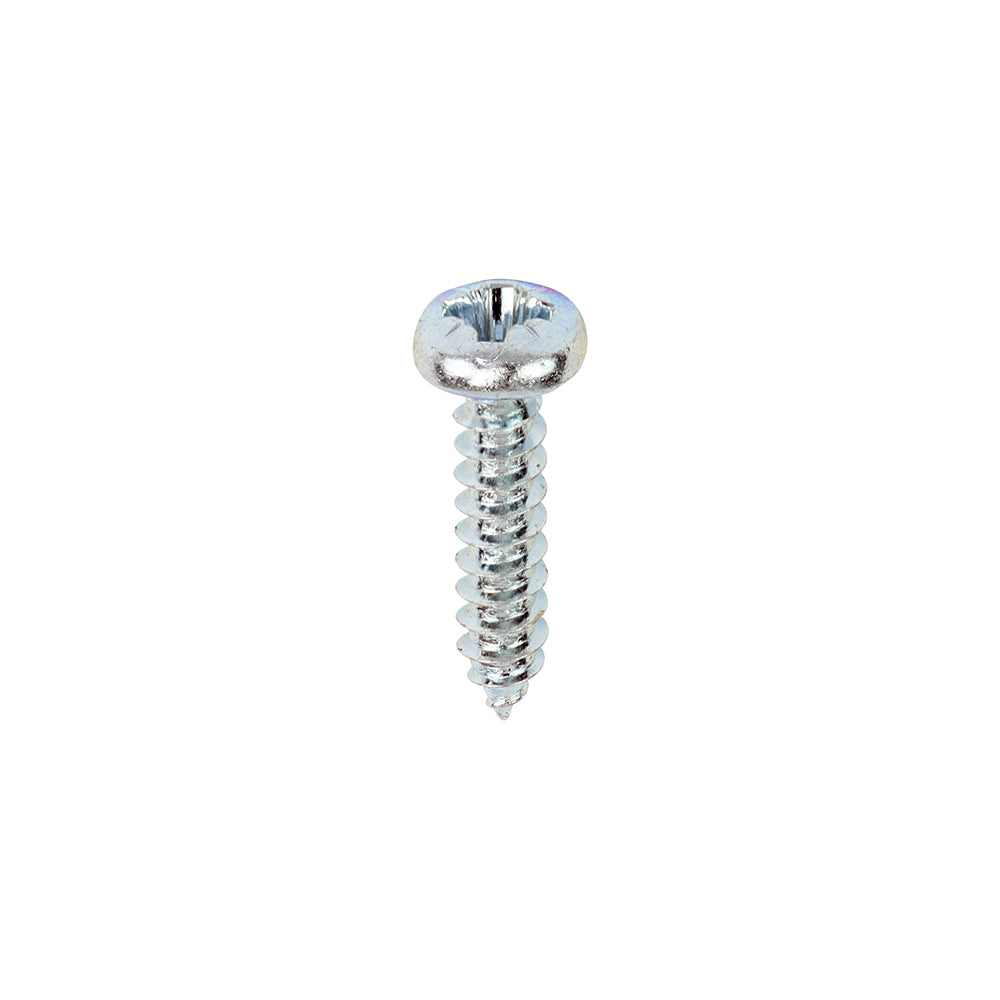 This is an image of Timco - Self-Tapping Screws - PZ - Pan - Zinc 6 x 5/8" - (200 PCS Box) 00658CPAZS