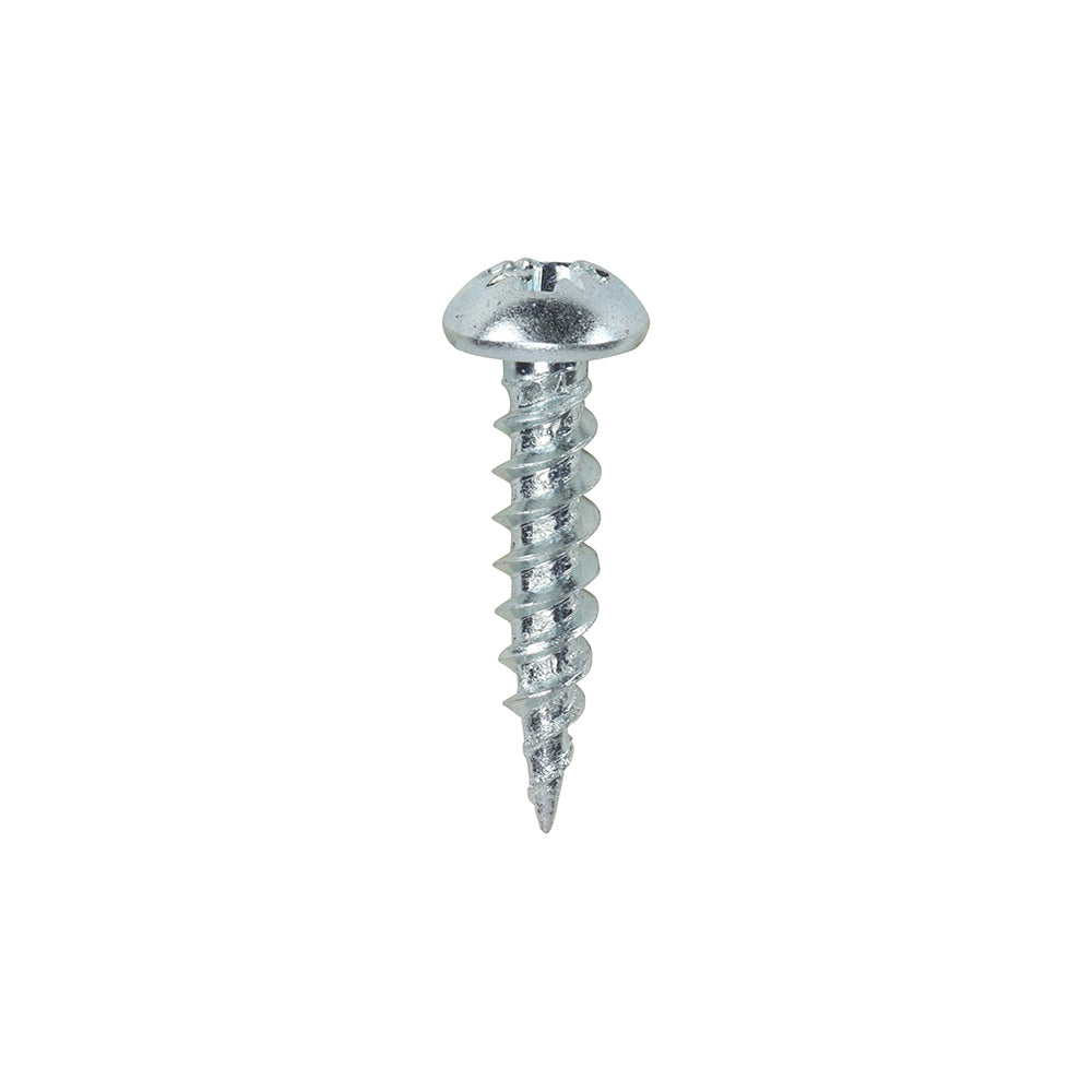 This is an image of Timco - Twin-Threaded Woodscrews - PZ - Round - Zinc 6 x 5/8" - (200 PCS Box) 00658CRWZ