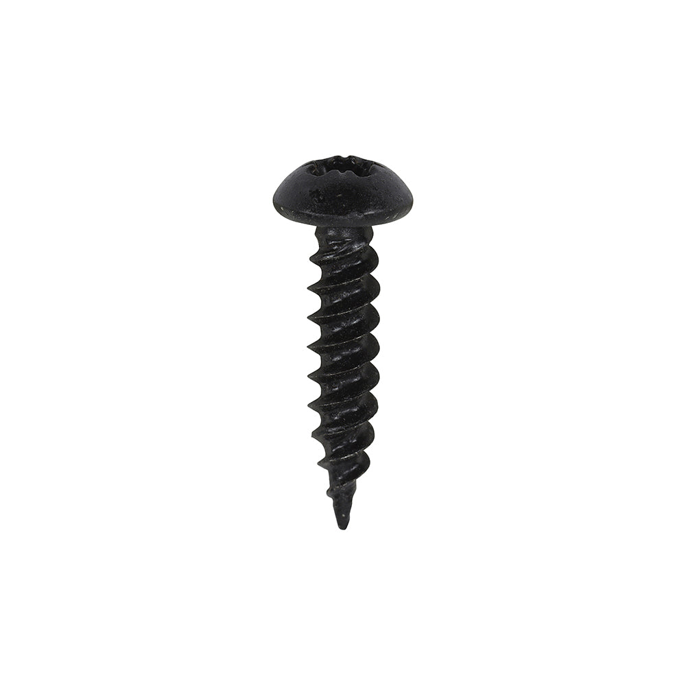 This is an image of Timco - Blackjax Woodscrews - PZ - Round - Black Organic 8 x 3/4" - (200 PCS Box) 00834BJC