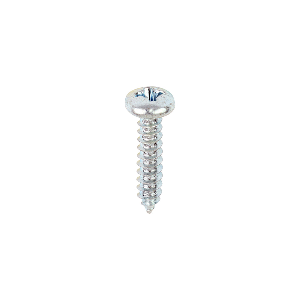 This is an image of Timco - Self-Tapping Screws - PZ - Pan - Zinc 8 x 3/4" - (200 PCS Box) 00834CPAZS