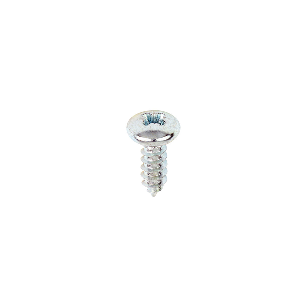 This is an image of Timco - Self-Tapping Screws - PZ - Pan - Zinc 10 x 1/2" - (200 PCS Box) 01012CPAZS
