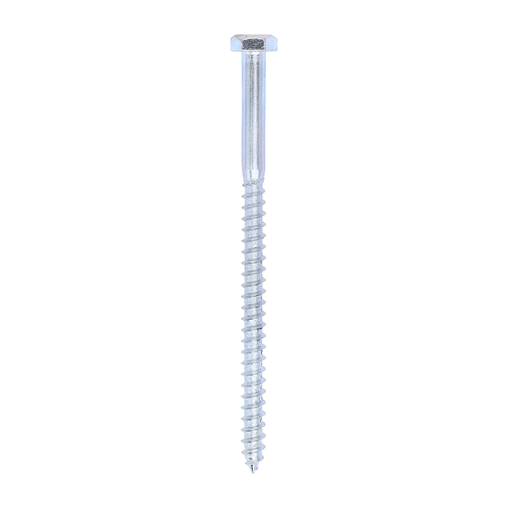 This is an image of Timco - Coach Screws - Hex - Zinc 6.0 x 100mm - (200 PCS Box) 06100CSC