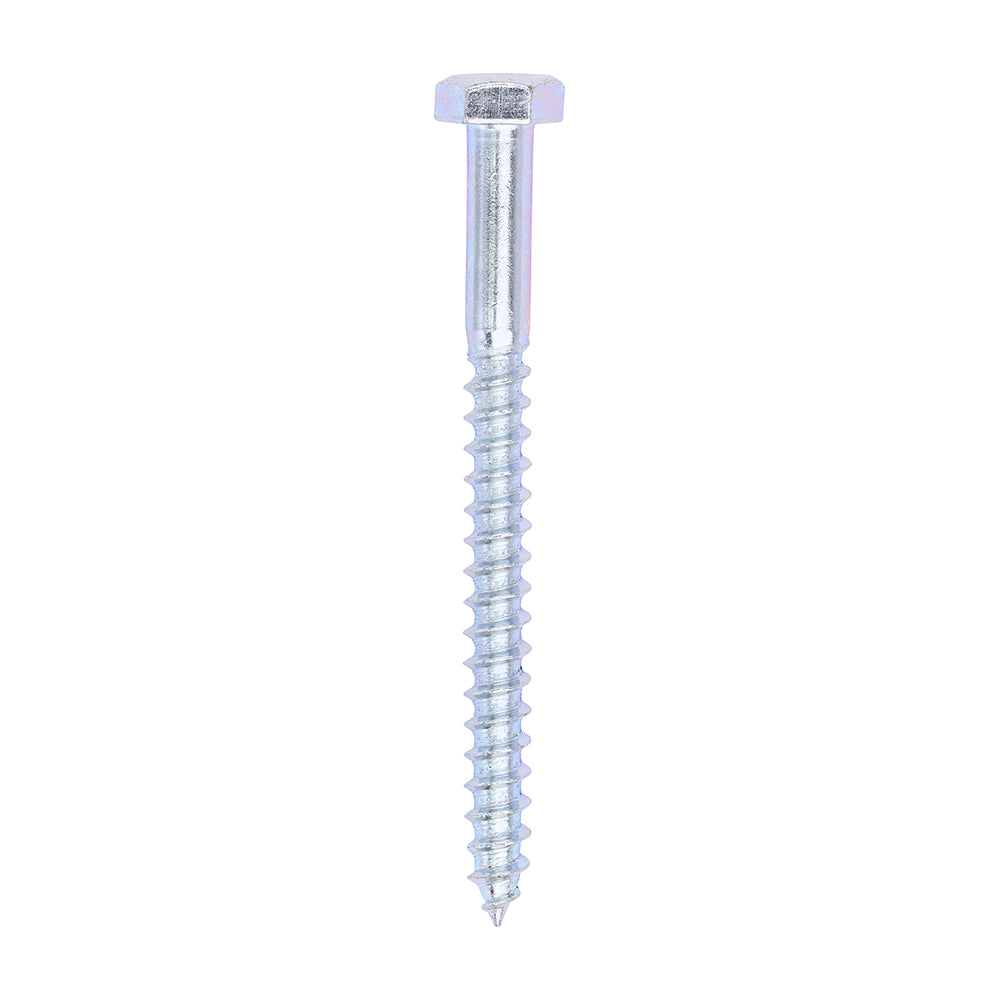 This is an image of Timco - Coach Screws - Hex - Zinc 6.0 x 70mm - (200 PCS Box) 0670CSC