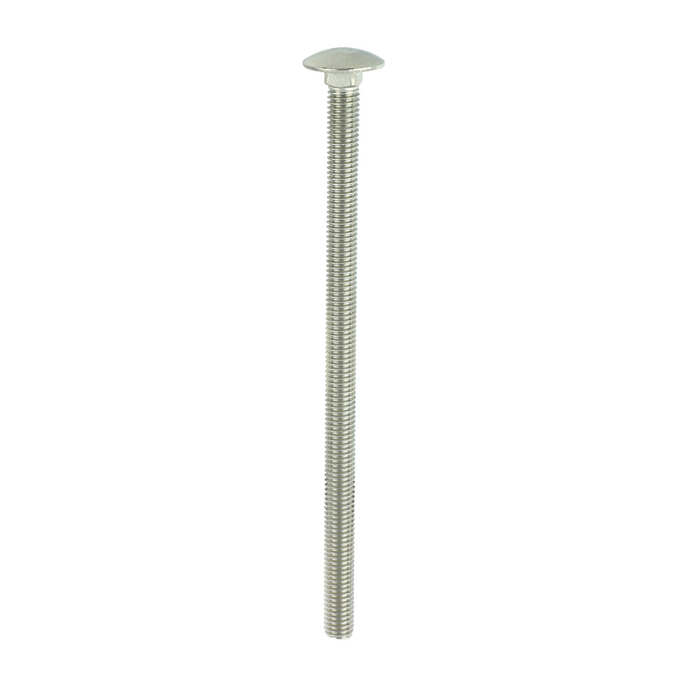 This is an image of Timco - Carriage Bolts - A2 Stainless Steel M8 x 150mm - (5 PCS Bag) 08150CBSSX