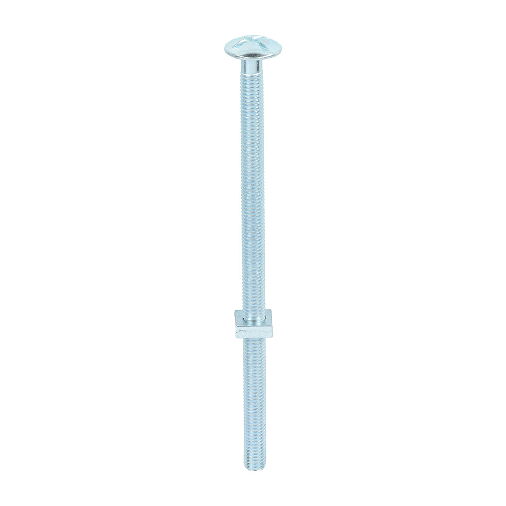This is an image of Timco - Roofing Bolts with Square Nuts - Zinc M8 x 160mm - (50 PCS Box) 08160RB