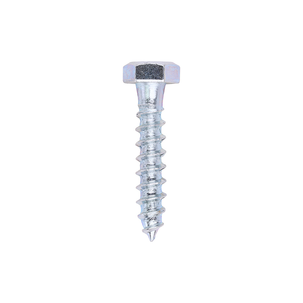 This is an image of Timco - Coach Screws - Hex - Zinc 8.0 x 40mm - (200 PCS Box) 0840CSC