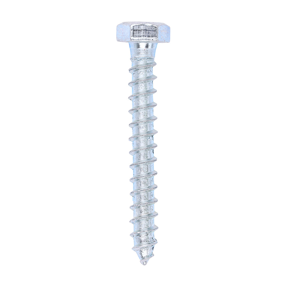 This is an image of Timco - Coach Screws - Hex - Zinc 8.0 x 60mm - (100 PCS Box) 0860CSC