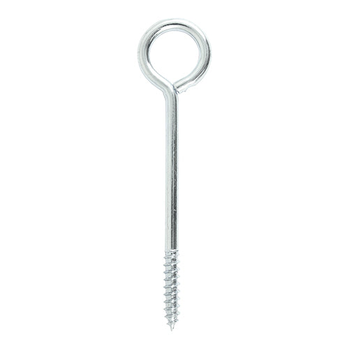 This is an image of Timco - Vine Eyes - Zinc 100mm - (2 PCS TIMpac) 100VEP