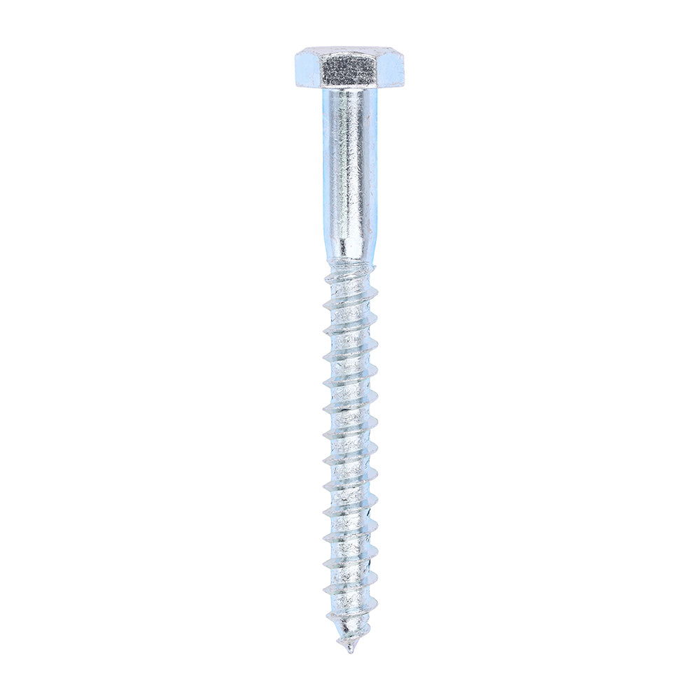 This is an image of Timco - Coach Screws - Hex - Zinc 10.0 x 100mm - (50 PCS Box) 10100CSC
