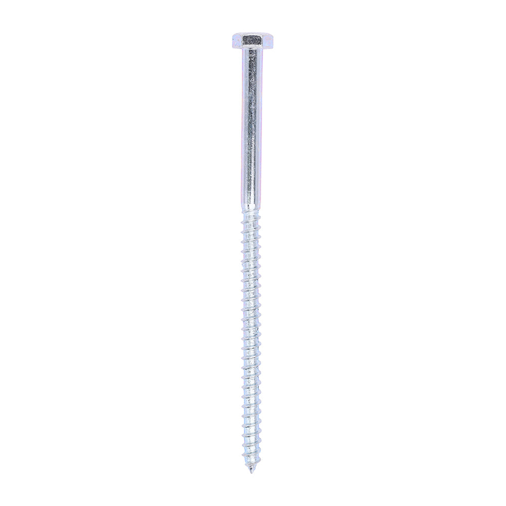 This is an image of Timco - Coach Screws - Hex - Zinc 10.0 x 200mm - (20 PCS Box) 10200CSC