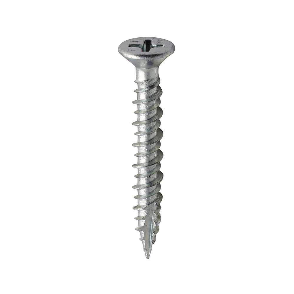 This is an image of Timco - Window Fabrication Screws - Countersunk - PH - High-Low Thread - Slash Point - Zinc 4.3 x 30mm - (1000 PCS Box) 105Z