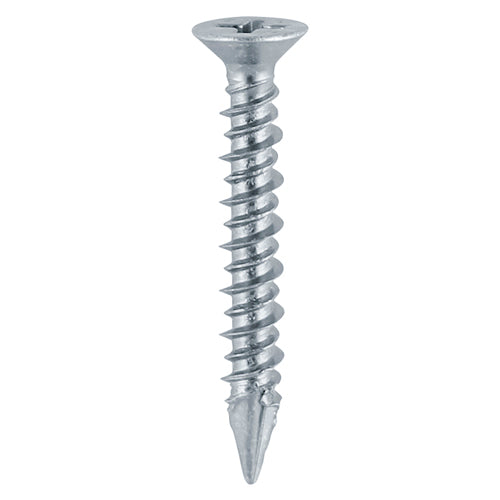 This is an image of Timco - Window Fabrication Screws - Countersunk - PH - High-Low Thread - Slash Point - Zinc 4.3 x 40mm - (1000 PCS Box) 106Z