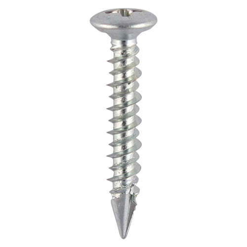 This is an image of Timco - Window Fabrication Screws - Pan Countersunk - PH - High-Low Thread - Slash Point - Zinc 4.3 x 20mm - (1000 PCS Box) 111Z