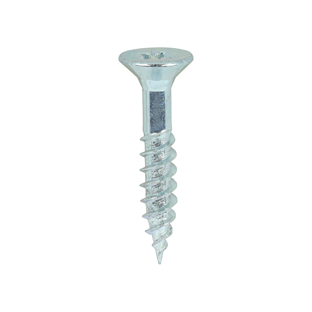 This is an image of Timco - Twin-Threaded Woodscrews - PZ - Double Countersunk - Zinc 12 x 1 1/4" - (200 PCS Box) 12114CWZ
