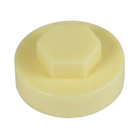 This is an image of Timco - Hex Head Cover Caps - Honesty 16mm - (1000 PCS Bag) 1610C31CAP