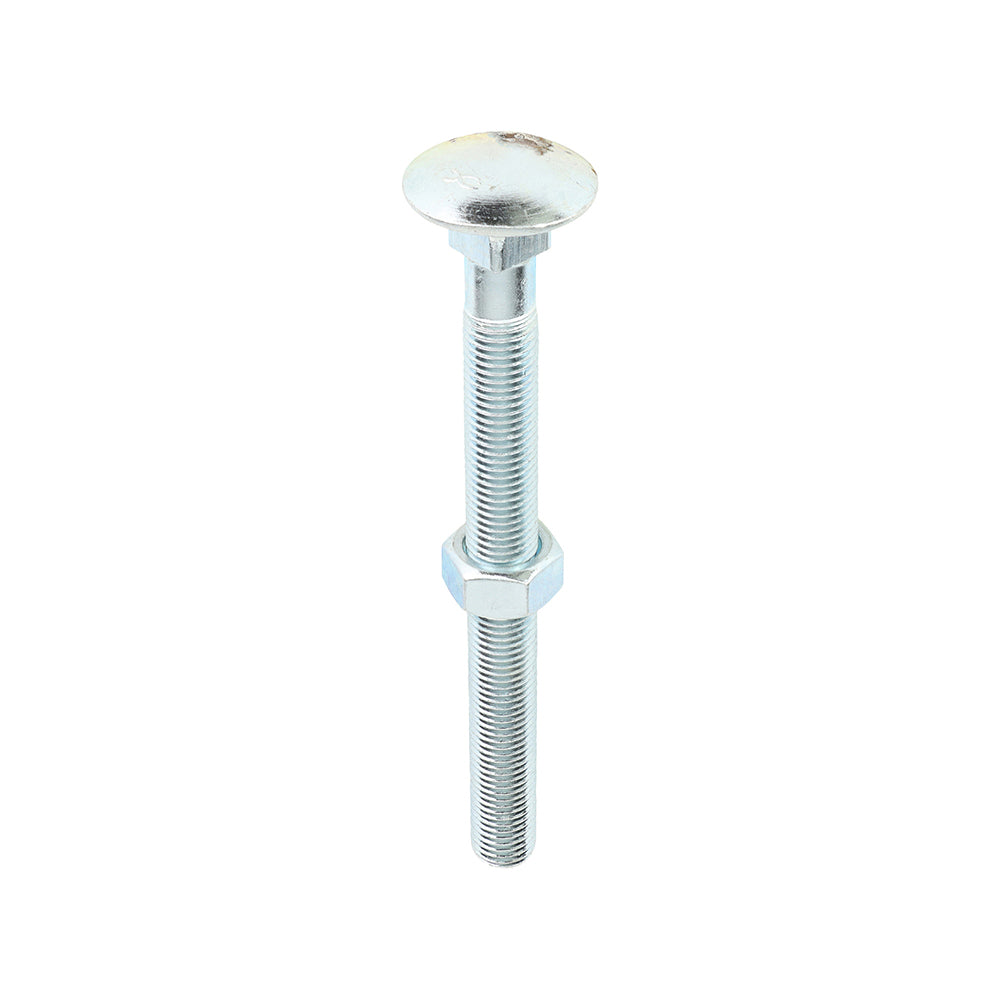 This is an image of Timco - Carriage Bolts & Hex Nuts - Zinc M16 x 180mm - (5 PCS Box) 16180CB