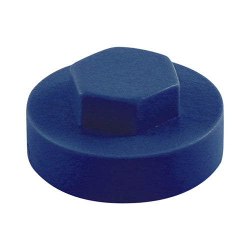 This is an image of Timco - Hex Head Cover Caps - Sargasso 16mm - (1000 PCS Bag) 16RAL5003CAP