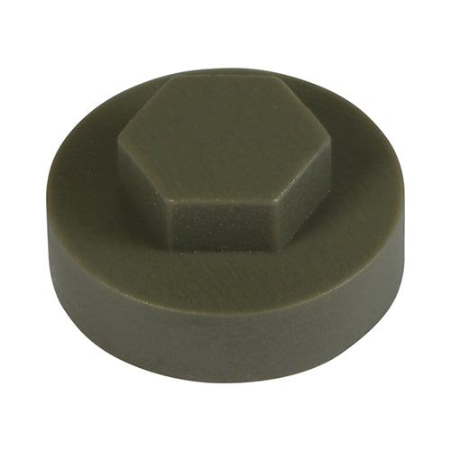 This is an image of Timco - Hex Head Cover Caps - Quartz 16mm - (1000 PCS Bag) 16RAL7039CAP