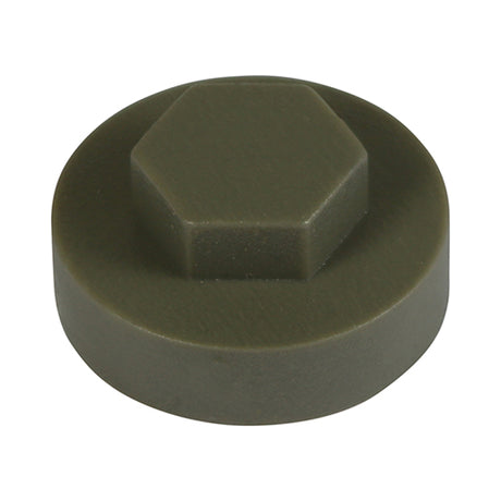 This is an image of Timco - Hex Head Cover Caps - Quartz 16mm - (1000 PCS Bag) 16RAL7039CAP
