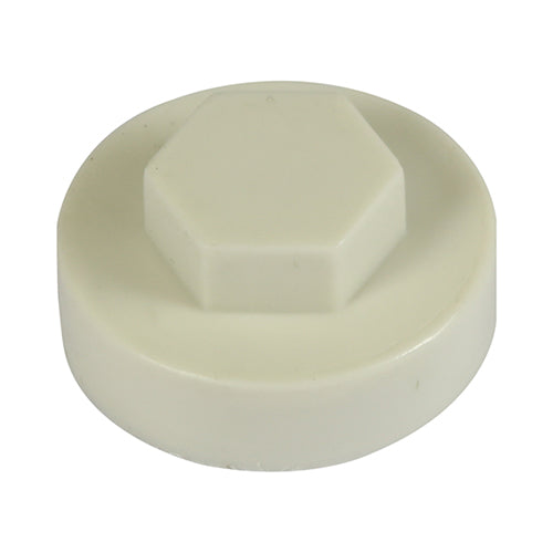 This is an image of Timco - Hex Head Cover Caps - Hamlet 16mm - (1000 PCS Bag) 16RAL9002CAP
