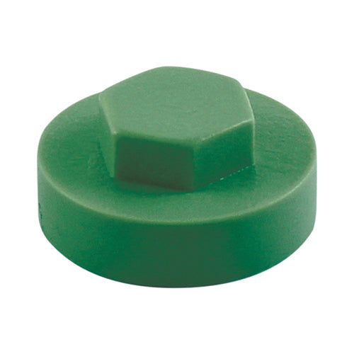 This is an image of Timco - Hex Head Cover Caps - Heritage 19mm - (1000 PCS Bag) 19RAL6002CAP