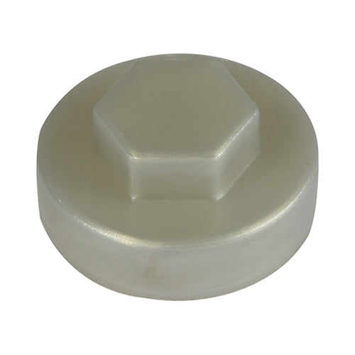 This is an image of Timco - Hex Head Cover Caps - Metallic Silver 19mm - (1000 PCS Bag) 19S7500CAP