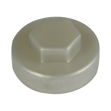 This is an image of Timco - Hex Head Cover Caps - Metallic Silver 19mm - (1000 PCS Bag) 19S7500CAP