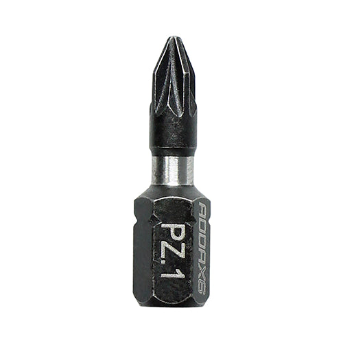 This is an image of Timco - Impact Driver Bits - PZ No.1 x 25 (10 Pieces Handy Bit Pack) 1PZ25X6