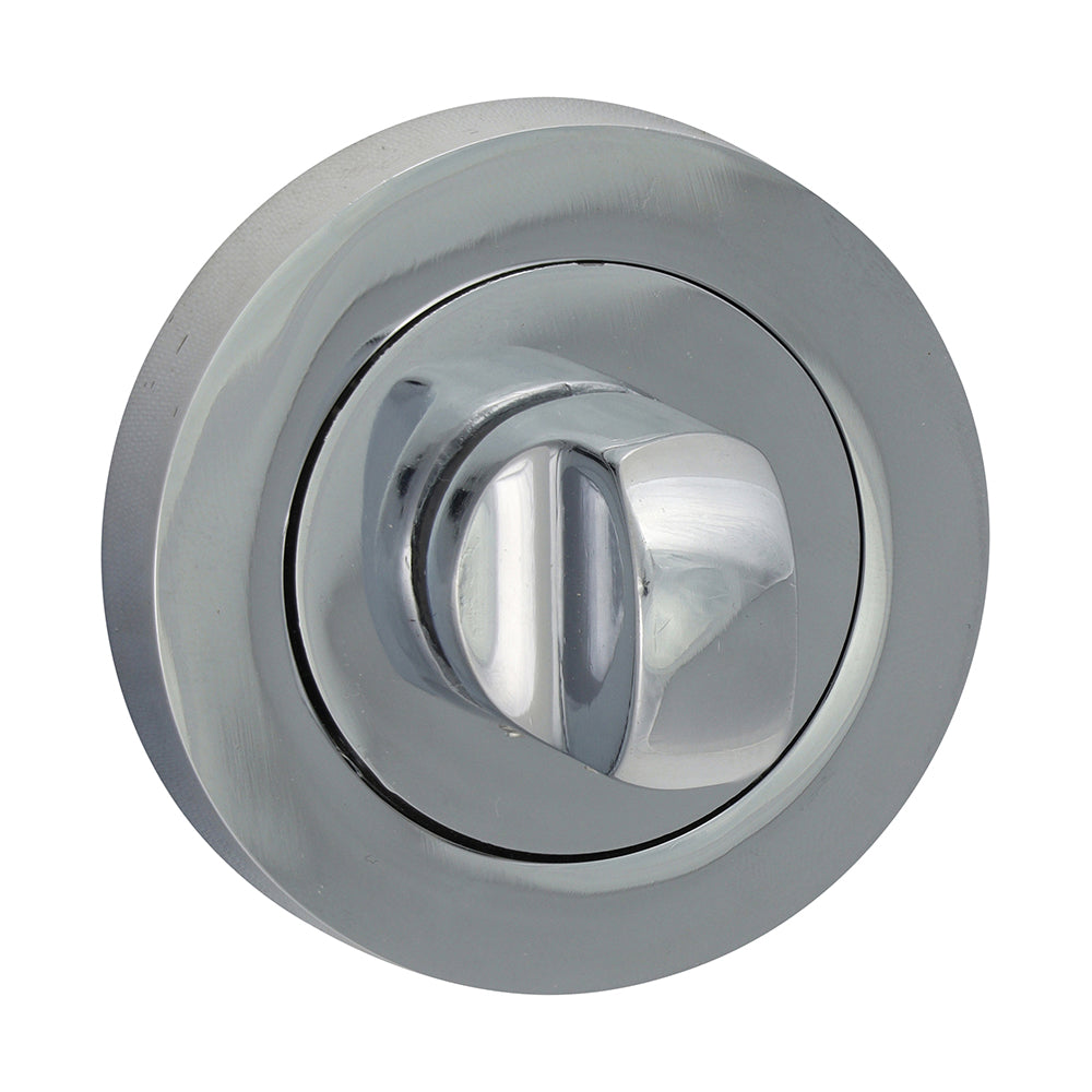 This is an image of Timco - Bathroom Thumb Turn And Release - Polished Chrome 51mm (1 Pairs Blister Pack) 200117
