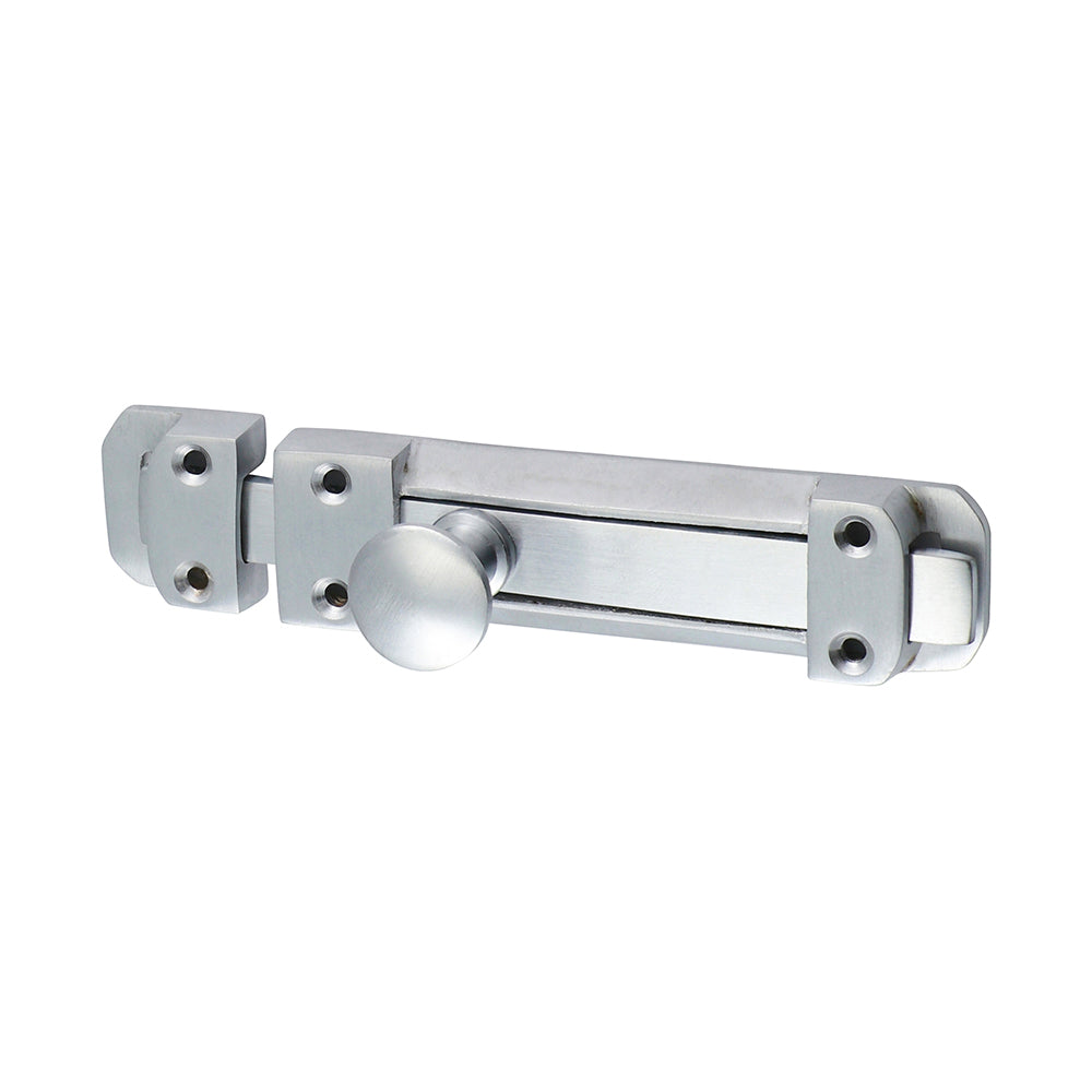 This is an image of Timco - Contract Flat Section Bolt - Satin Chrome 135 x 30mm (1 Each TIMpac) 200176P