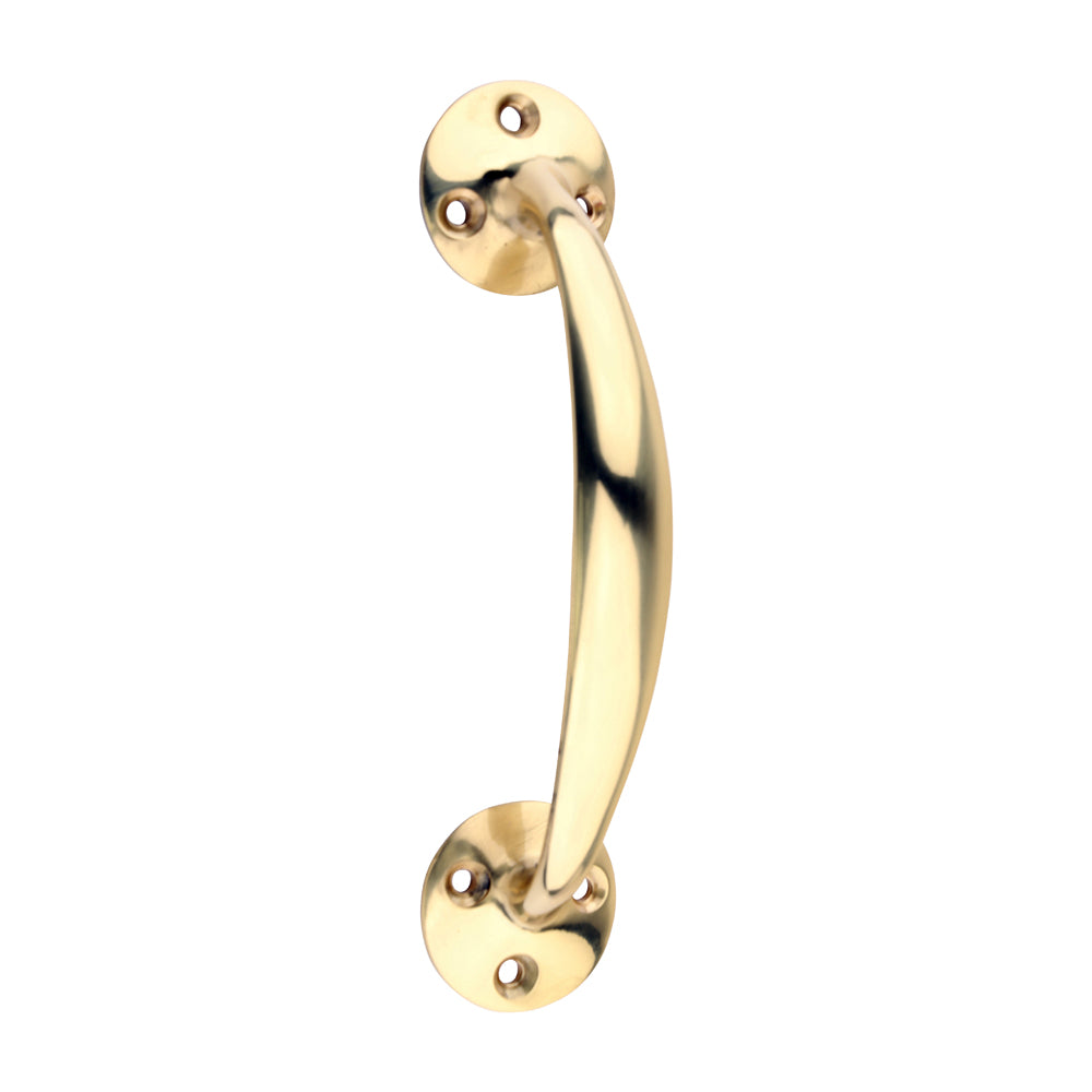 This is an image of Timco - Bow Handle - Polished Brass 152mm (1 Each TIMpac) 200365P