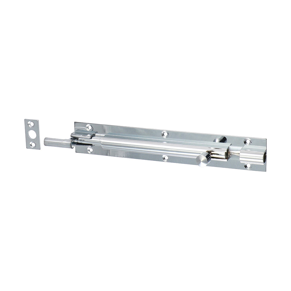 This is an image of Timco - Necked Barrel Bolt - Polished Chrome 150 x 25mm (1 Each TIMpac) 200555P
