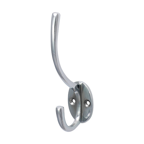 This is an image of Timco - Hat & Coat Hook - Polished Chrome 125 x 32mm (1 Each TIMpac) 200674P