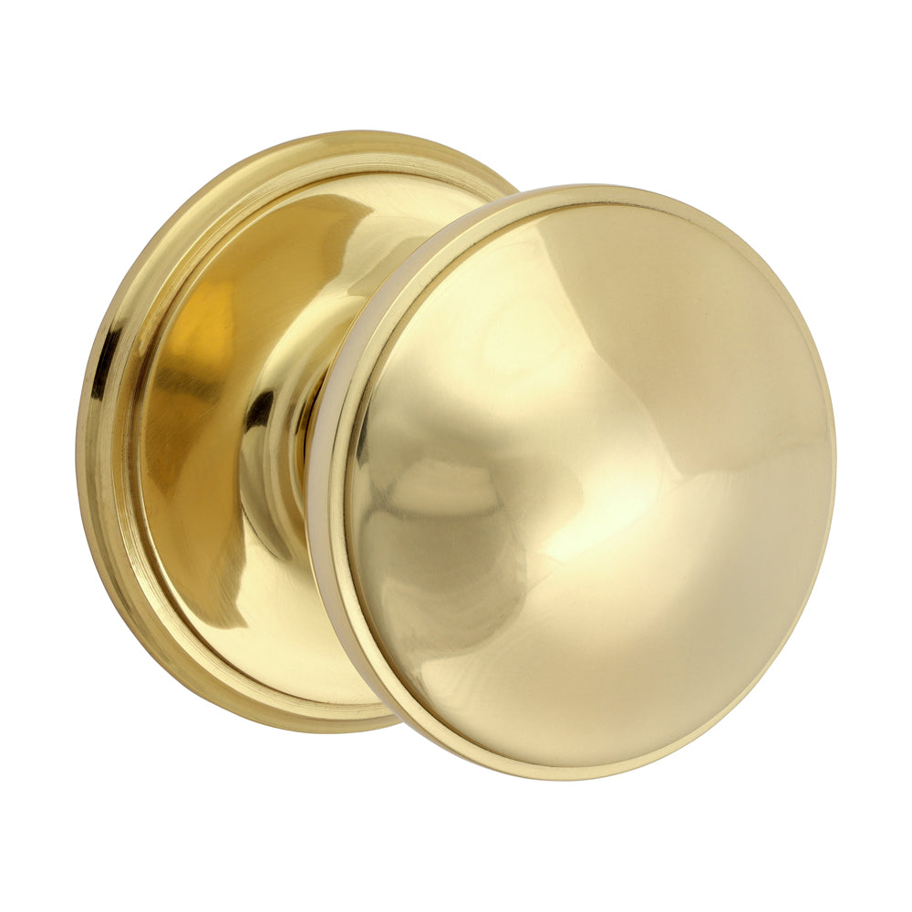 This is an image of Timco - Centre Door Knob - Polished Brass 66mm (1 Each Box) 200954