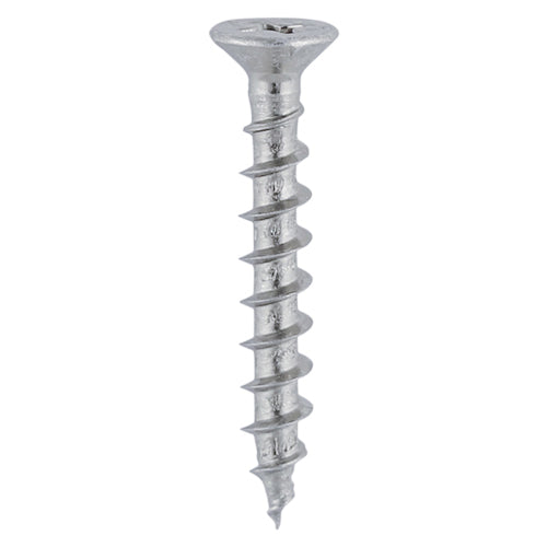 This is an image of Timco - Window Fabrication Screws - Countersunk with Ribs - PH - Single Thread - Gimlet Tip - Stainless Steel 4.3 x 35mm - (1000 PCS Box) 203SS
