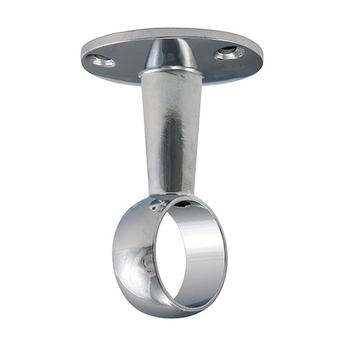 This is an image of Timco - Centre Bracket - For Round Tube - Polished Chrome 25mm (1 Each TIMpac) 204105P