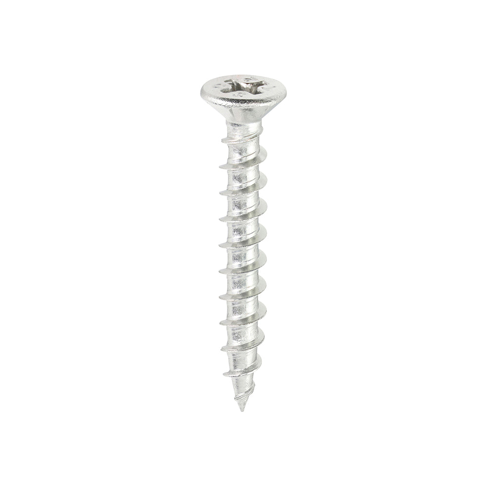 This is an image of Timco - Window Fabrication Screws - Countersunk with Ribs - PH - Single Thread - Gimlet Tip - Stainless Steel 4.3 x 30mm - (1000 PCS Box) 205SS