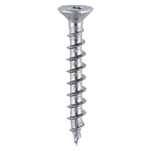 This is an image of Timco - Window Fabrication Screws - Countersunk with Ribs - PH - Single Thread - Gimlet Point - Zinc 4.3 x 30mm - (1000 PCS Box) 205Z