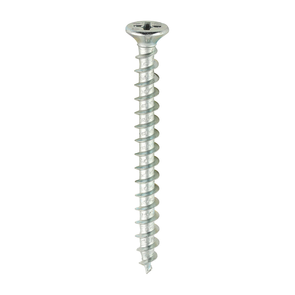 This is an image of Timco - Window Fabrication Screws - Countersunk with Ribs - PH - Single Thread - Gimlet Point - Zinc 4.3 x 45mm - (500 PCS Box) 207Z