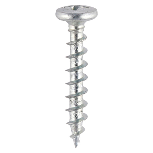 This is an image of Timco - Window Fabrication Screws - Friction Stay - Shallow Pan Countersunk - PH - Single Thread - Gimlet Point - Zinc 4.3 x 16mm - (1000 PCS Box) 213Z