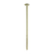 This is an image of Timco - Timber Frame Construction & Landscaping Screws - Wafer - Exterior - Green Organic 8.0 x 225mm - (50 PCS Box) 225INW