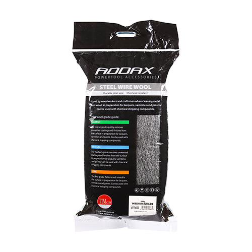 This is an image of Timco - Steel Wire Wool - Medium 200g (1 Each Bag) 231308